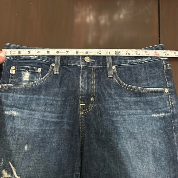 AG The Ex-Boyfriend Slim Slouchy Slim Distressed Jeans Women’s Size 30 - Picture 3 of 14